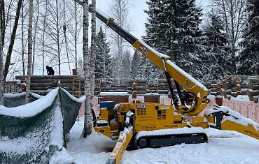 Строительство бревенчатого дома с помощью техники Арлфит